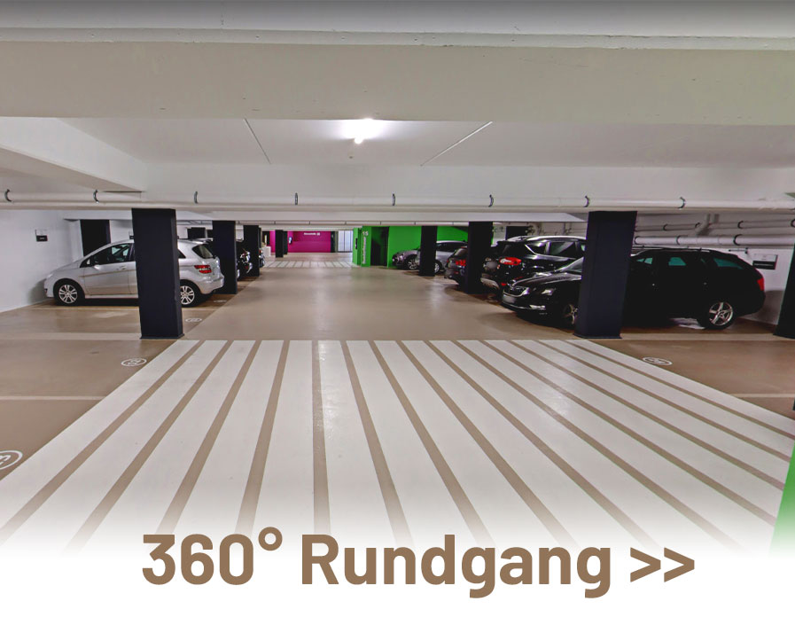 Foto der Tiefgarage